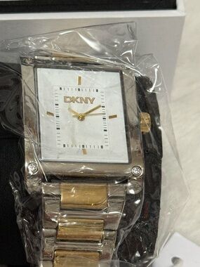 NWT DKNY Westside Maxi/Urban Collection - Two-Tone Silver and Gold Watch